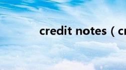 credit notes（credit note）