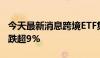 今天最新消息跨境ETF集体大跌 纳指科技ETF跌超9%