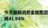 今天最新消息金地集团：7月签约金额同比下降41.94%