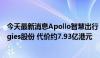 今天最新消息Apollo智慧出行：出售Divergent Technologies股份 代价约7.93亿港元