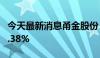 今天最新消息甬金股份：净利润同比增长100.38%