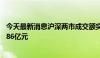 今天最新消息沪深两市成交额突破5000亿元 较上一日放量386亿元