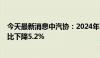 今天最新消息中汽协：2024年7月汽车销量为226.2万辆 同比下降5.2%