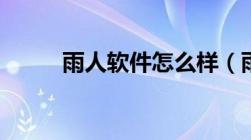 雨人软件怎么样（雨人系统论坛）