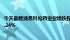 今天最新消息科伦药业业绩快报：上半年净利润同比增长28.24%