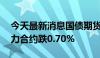 今天最新消息国债期货跌幅扩大，30年期主力合约跌0.70%