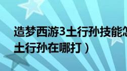 造梦西游3土行孙技能怎么吸收（造梦西游3土行孙在哪打）