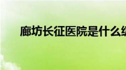 廊坊长征医院是什么级别（廊坊市长）