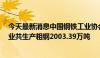 今天最新消息中国钢铁工业协会：8月上旬重点统计钢铁企业共生产粗钢2003.39万吨