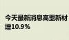 今天最新消息高盟新材：上半年度净利润同比增10.9%