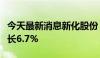 今天最新消息新化股份：上半年净利润同比增长6.7%