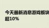 今天最新消息游戏板块迅速走高 富春股份涨超10%