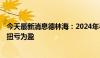 今天最新消息德林海：2024年半年度净利润2477万元 同比扭亏为盈