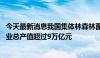 今天最新消息我国集体林森林面积和蓄积量再创新高 林业产业总产值超过9万亿元