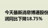 今天最新消息博通股份：2024年半年度净利润同比下降18.75%