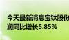 今天最新消息宝钛股份：2024年上半年净利润同比增长5.85%