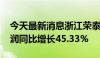 今天最新消息浙江荣泰：2024年上半年净利润同比增长45.33%