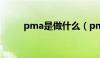 pma是做什么（pma是什么意思）