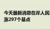 今天最新消息在岸人民币兑美元较上一交易日涨297个基点