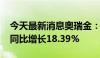 今天最新消息奥瑞金：2024年上半年净利润同比增长18.39%