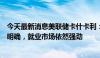 今天最新消息美联储卡什卡利：货币政策的限制性程度尚不明确，就业市场依然强劲