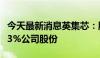 今天最新消息英集芯：股东拟合计减持不超过3%公司股份