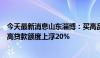 今天最新消息山东淄博：买高品质住宅申请公积金贷款的最高贷款额度上浮20%