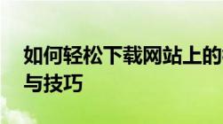 如何轻松下载网站上的视频？——详细步骤与技巧