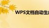 WPS文档自动生成目录全攻略