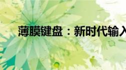 薄膜键盘：新时代输入方式的独特魅力