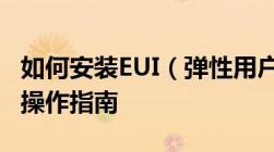 如何安装EUI（弹性用户体验）？——一步步操作指南