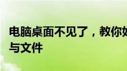 电脑桌面不见了，教你如何快速恢复桌面图标与文件