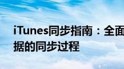 iTunes同步指南：全面解析音乐、应用和数据的同步过程