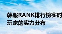 韩服RANK排行榜实时更新网址 - 了解顶级玩家的实力分布