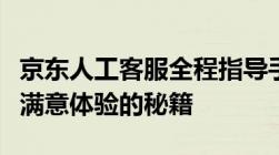 京东人工客服全程指导手册：解决问题与获得满意体验的秘籍