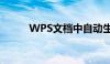 WPS文档中自动生成目录的指南