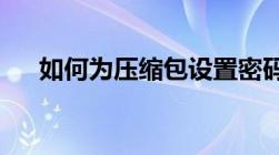 如何为压缩包设置密码保护？简易教程