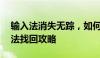 输入法消失无踪，如何迅速找回？——输入法找回攻略